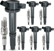 Ignition Coil Pack Iridium Spark Plug Kit DG514 UF486 Ford Fusion Escape 3.0L V6 picture