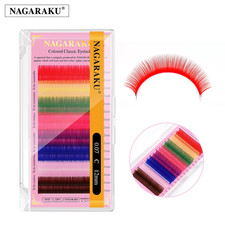 NAGARAKU Multicolor Lash Extensions C Curl 0.12mm Individual Lashes picture