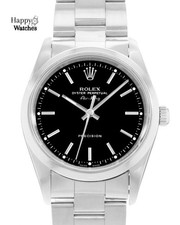 Rolex Air King 34 14000 Black Dial Steel Oyster Automatic Mens Watch picture