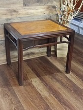 Vintage Drexel Tai Ming Burl Wood Side End Table Asian Modern Chinoiserie Ming picture