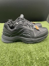 Avia Quickstep Wide Width Mens Size 9W Black Leather Memory Foam Sneakers New picture