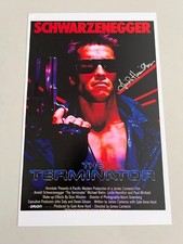 Terminator 1984 Original Poster Signed by Linda Hamilton No COA Sarah Connor picture