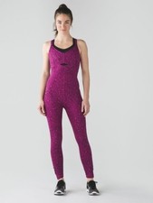 Lululemon Purr-suit One Piece Paradise Geo Regal Plum Multi Women's Size 6 picture