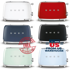 SMEG TSF01 2 Slice Retro Toaster Wide Slot 6 Settings Glossy Pick Color picture