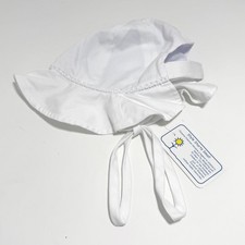 Florence Eiseman Finewale Pique Hat With Bow Trim 3-9month NEW picture
