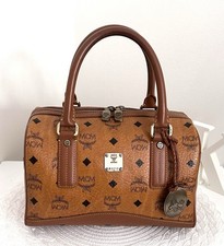 MCM Limited Edition Princess Lion Cognac Visetos Boston Satchel Bag Charm AUTH picture