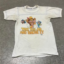 American-vintage Men's White and Cream T-shirt picture