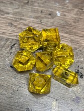 RAW* Dice: Amber Yellow _ Resin-Cast Dice Set  *See Description* Handmade, D&D picture
