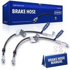 Front Brake Hydraulic Hoses 2 Piece Brake Hose Assembly Kit Set for Sale Online picture