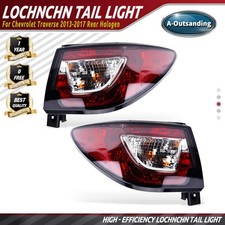 Red Tail Lights Lamps w/ Bulbs LH+RH For Chevy Traverse LS LT LTZ 2013 -2017 DOT picture