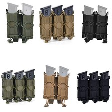 Tactical 9mm Triple Double Single Mag Pouch Military Pistol Rifle Magazine Pouch picture