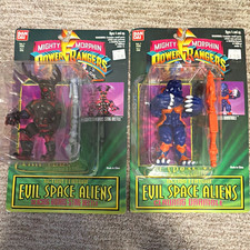 Bandai Mighty Morphin Power Rangers Evil Space Aliens Boxed Figure Set picture