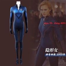 2005 Fantastic Four Invisible Woman Cosplay Jumpsuit Halloween Bodysuit Catsuits picture
