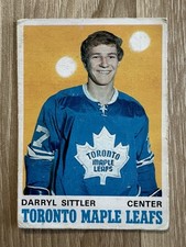 1970-71 O-Pee-Chee #218 Darryl Sittler Maple Leafs Rookie VG/VG+ - No Creases. picture