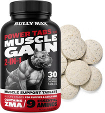 Bully Max 2-in-1 Muscle Builder Chewable Tablets for Dogs - Puppy & Dog Vitamins picture