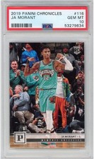 Graded 2019-20 Panini Chronicles JA MORANT #116 Young Dolph RC Card PSA 10 picture