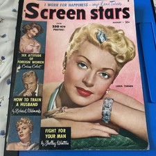 Screen Stars Magazine August 1950 Lana Turner Shelley Winters Richard Widmark picture