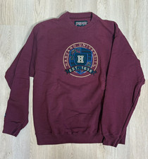 Jansport 90s Vintage Harvard University Burgundy Crewneck Sweatshirt Size L picture