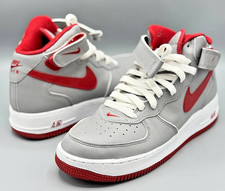 Nike Air Force 1 Mid “Medium Grey / Varsity Red / White” 2005 Deadstock US 8.5 picture