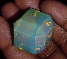 A++ Cube Welo Australian Green Opal Natural 130 Ct Loose Gemstone EGL Certified picture