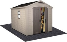 Meitola Outdoor Storage Shed Mat，Waterproof and 8' x 6', Brown, Gray, Black picture