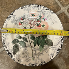 American Atelier Rose Toile 5232 Salad Plate 8.5