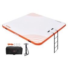 VEVOR Inflatable Floating Dock, 10 x 10FT Inflatable Dock Platform, Non-Slip Wat picture