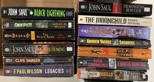 Horror PB lot of 13 John Saul Clive Barker Dan Simmons Robert Massello picture