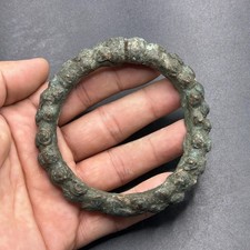 Genuine Ancient Viking Civilization Bronze Rare Unique Bangle Bracelet  picture