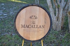Macallan Scotch Whisky Barrel Lid/Head with Outside Metal Ring and Staves picture