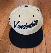 Vanderbilt Commodores NCAA '47 Brand Black & Gold Script Snapback Hat 💥 picture