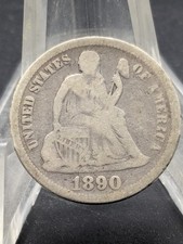 1890 Liberty Seated Dime - Very Good Condition -  picture