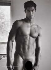 2003 Vintage BRUCE WEBER Male Nude RAPHAEL Tattoo LARGE Format Photo Engraving picture