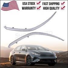 1 Pair Front Bumper Grille Molding Trim Gray For 2022-2024 Kia Forte 863A7M7510 picture