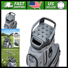 VEVOR Golf Cart Bag, 15-Way Full-Length Dividers, Rain Hood, Storage Pockets picture