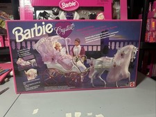 NIB 1992 Mattel Barbie Crystal Horse And Carriage 10142 *SEALED* picture