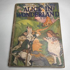 Rare 1905 Antique Alice's Adventures in Wonderland  In words of One Syllable HTF picture