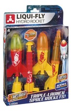 Triple-Launch Water Rocket Set Toysmith Endless Launches Liqui-Fly 3 Rockets Fun picture