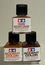 Tamiya panel line accent color 3 pcs Brown Accents picture