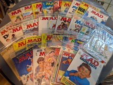 Vintage Mad Magazine Lot of 29  1960s - 1990s picture