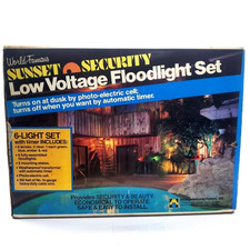 VTG Sunset Security Low Voltage 6 Light Floodlight Set w/Timer picture