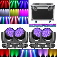UKING 380W LED Zoom Moving Head Stage Light RGBW DMX Beam Wash Lighting Disco picture