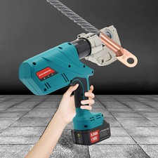 18V Electric Hydraulic Plier Rechargeable Crimping Tool Crimper 10-400mm² 13Dies picture