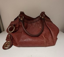 Gucci Sukey Guccissima Bag Red Leather picture
