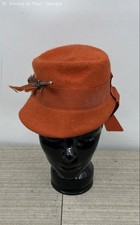 Vintage 1940s Henry Pollak 100% Wool Women's Hat Llamasene New York Deco Style picture