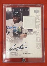 2000 Jose Canseco AUTO Tampa Bay Rays Upper Deck - Signed Game Worn Jersey #JC picture