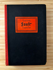 Antique Goethe Faust I. und II. Teil German Hardcover, Verlag Berlin picture