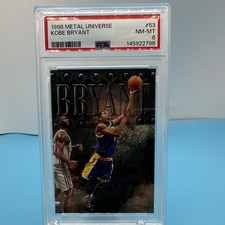 SkyBox 1998 Metal Universe Kobe Bryant #53 Lakers PSA 8 Graded Card picture