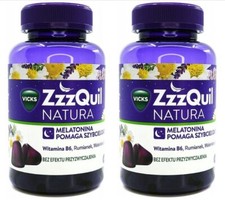 ✅2 x WICK ZzzQuil Good Night Soft Gummies 60pcs Gluten Free Lactose Free ZZZ NATURA picture