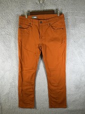 Stio Rivet Canvas Pants Mens 32x29 Orange Cotton Stretch Canvas Outdoor 32S picture